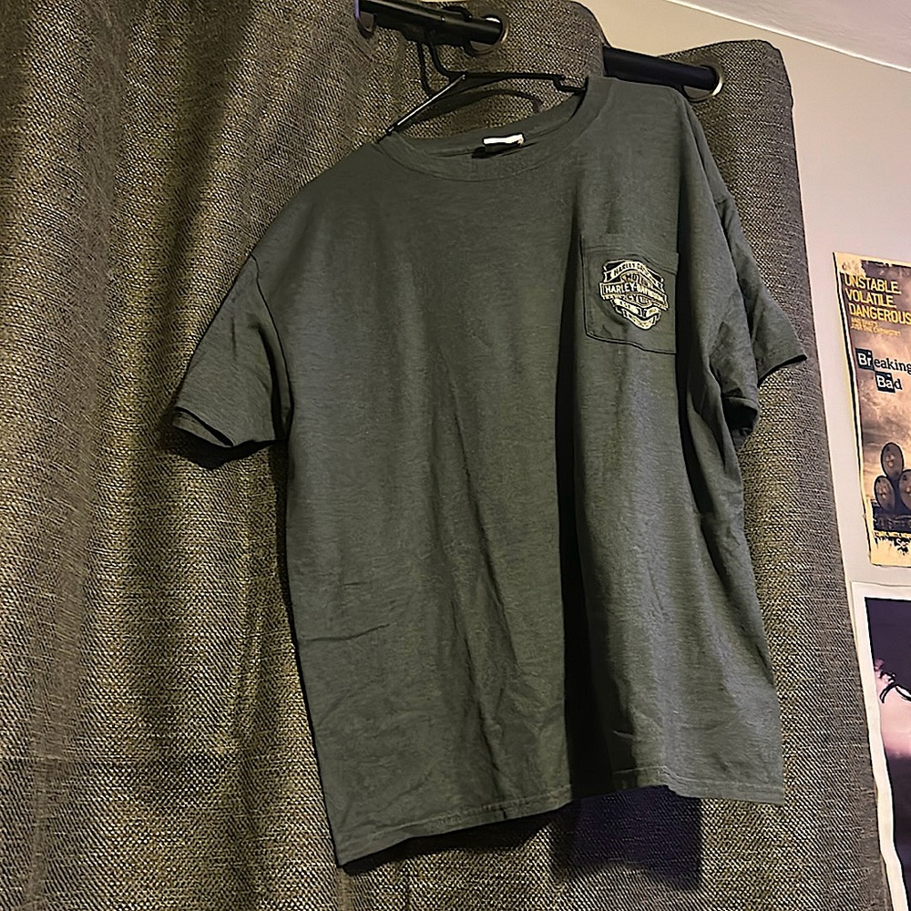 Harley Davidson Hanes Beefy Tag Vintage 2000s T-Shirt